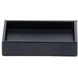 Decor Walther - Brownie - Zeepschaal - Zwart - Kunstleer - 3,7 x 13 x 9,5 cm