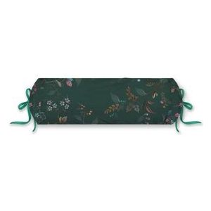 Sierkussen Pip Studio Kawai Flower Roll Dark Green Percal ( 22 x 70 cm)