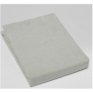 Yumeko hoeslaken gewassen linnen misty groen 160x200x30 - Biologisch & ecologisch