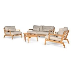 Loungeset Suns Termoli Sofa Set Teak / Taupe (5-delig)