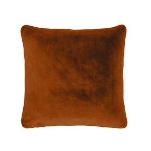 Sierkussen Essenza Furry Leather brown (50 x 50 cm)