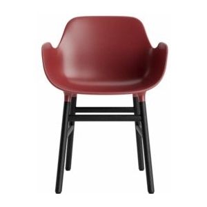 Stoel Normann Copenhagen Form Armchair Black Oak Red