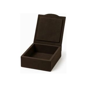 Trinket Box Giobagnara Luna Square Small Calfskin Suede Musk