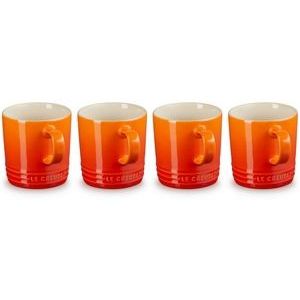Mok Le Creuset Oranjerood 350ml (set van 4)