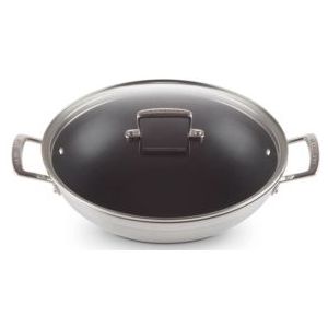 Wokpan Le Creuset Magnetik RVS 30 cm