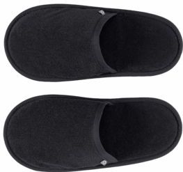 Habidecor - Amigo - Badslipper - Zwart - Badstof