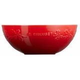 Le Creuset - Winter Holly Collection - Serveerschaal - Kersenrood - 25 cm