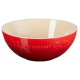 Le Creuset - Winter Holly Collection - Serveerschaal - Kersenrood - 25 cm