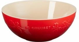 Le Creuset - Winter Holly Collection - Serveerschaal - Kersenrood - 25 cm