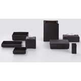 Decor Walther - Nappa - Zeepschaal - Zwart / Bruin - Groot