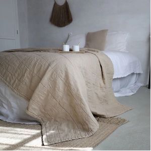 Sprei Passion for Linen Nice Natural-135 x 250 cm