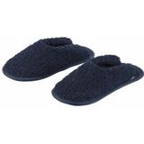 Habidecor - Super Pile - Badslipper - Navy - 100% Egyptisch Katoen
