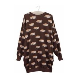 Sweater Dress Snurk Women Sleeping Deer-One-size