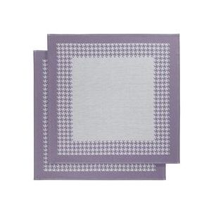 Theedoeken De Witte Lietaer Pied De Poule Lavender (2 stuks)