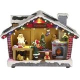 Luville Santa Toy Shop Fireplace Adapter Included