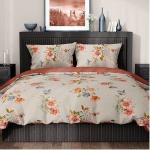 Dekbedovertrek Satin d'Or Eileen Sandybeige Satijn-260 / 270 x 200 / 220 cm | Extra Breed