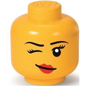 Opbergbox LEGO Hoofd Whinky Klein Geel