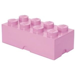 Opbergbox Lego Brick 8 Lichtroze