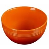 Le Creuset - Coupe - Snackschaaltje - Oranjerood - Aardewerk, 4-Delig, Vaatwasmachinebestendig