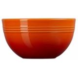 Le Creuset - Coupe - Snackschaaltje - Oranjerood - Aardewerk, 4-Delig, Vaatwasmachinebestendig