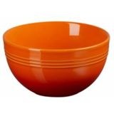 Le Creuset - Coupe - Snackschaaltje - Oranjerood - Aardewerk, 4-Delig, Vaatwasmachinebestendig