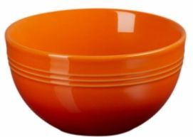 Le Creuset - Coupe - Snackschaaltje - Oranjerood - Aardewerk, 4-Delig, Vaatwasmachinebestendig