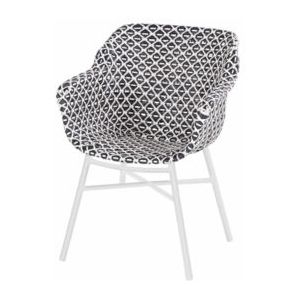 Hartman - Delphine - Tuinstoel - Zwart - Aluminium - Weerbestendig