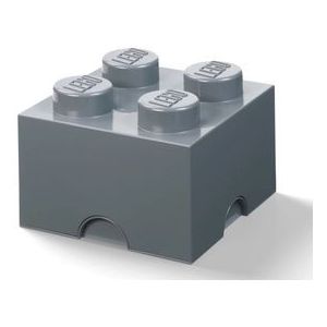 Opbergbox Lego Brick 4 Grijs