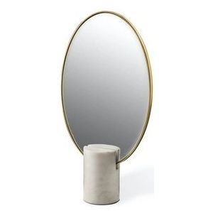 Spiegel POLSPOTTEN Oval Marble White