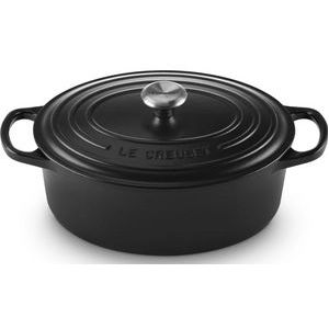 Braadpan Le Creuset Signature Ovaal Mat Zwart 29 cm