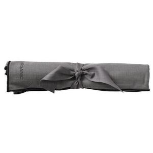 Theedoek Bitz Organic Grey Black 55 x 80 cm