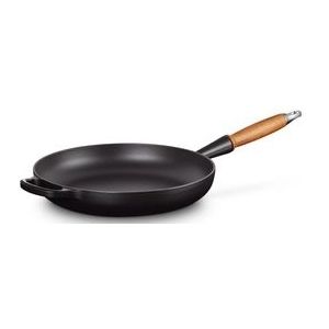 Koekenpan Le Creuset Zwart Houten Handvat 28 cm