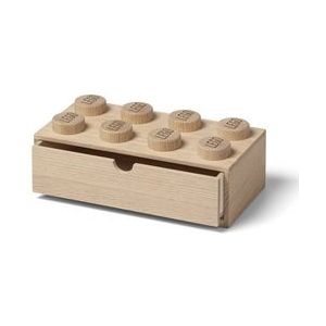 Lego Wooden Collection - Wood Storage Box Desk Drawer Brick 8