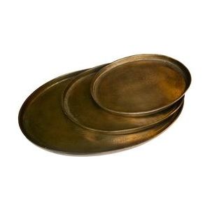 Dienblad POLSPOTTEN Antique Brass Oval 