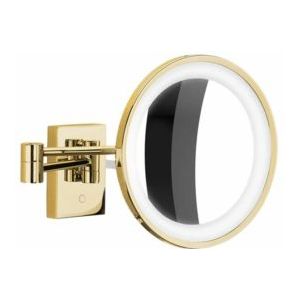 Decor Walther - BS 40 - Make-up Spiegel - Goud - 7x Vergroting, LED Verlichting, Spatwaterdicht (IP44)