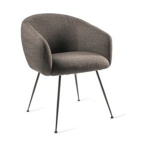 Dining Chair POLSPOTTEN Buddy Fabric Smooth D.Grey