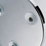 Decor Walther - Make-up Spiegel - Zilver - RVS - Diameter 14 cm, Vergrotingsfactor 5x, Zuignap bevestiging