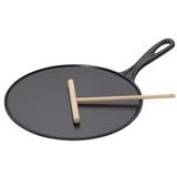 Pannenkoekenpan Le Creuset met Spatel en Beslagverdeler Mat Zwart 27 cm