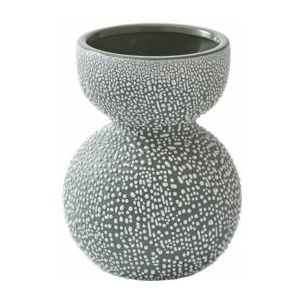 POLSPOTTEN - Boolb Dots - Vaas - Dark Green - Handgemaakt - Uniek Ontwerp