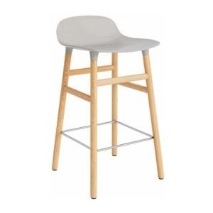 Normann Copenhagen - Form Barstool - Barstoel - Warm Grey - Eikenhout