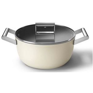 Smeg CKFC2611 Crème Kookpan 26 cm tot 250 graden - Inclusief deksel