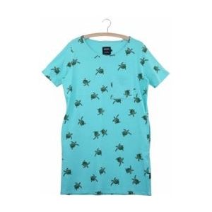 T-shirt Dress SNURK Women Sea Turtles Blue-L
