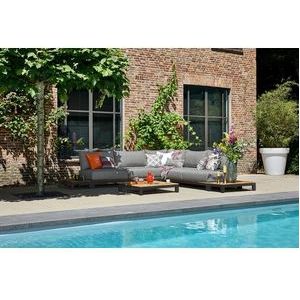 Loungeset Suns Evora Hoekopstelling 2x2 Seater Matt Royal Grey / Light Anthracite (6-delig)