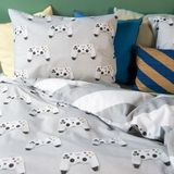 Dekbedovertrek - Wit - Katoen - 1 Persoons