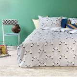 Dekbedovertrek - Wit - Katoen - 1 Persoons