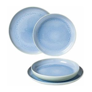 Villeroy & Boch Bordenset Crafted - Blueberry turquoise - 4-Delig