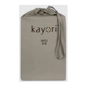 Kayori Shizu Perkal Hoeslaken Dubbel-split-topdekmatras Antracite 160x200 cm