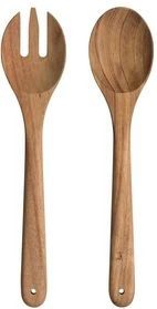 Saladebestek Leonardo Matera Hout (2-Delig)