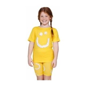 Bikershorts SNURK Kids Creamy Smile Yellow-Maat 140