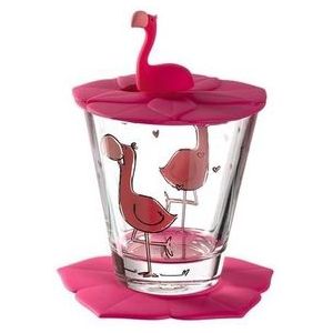 Kinderdrinkset Leonardo Flamingo (3-Delig)